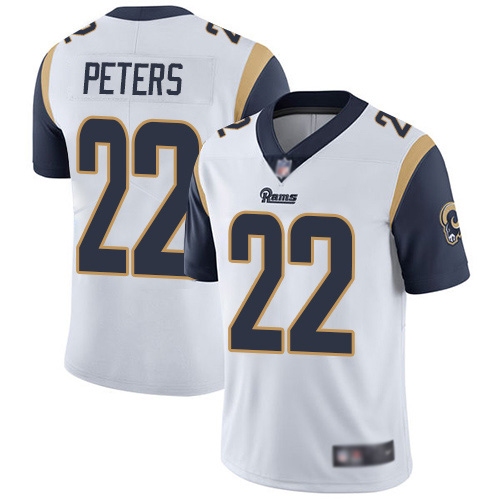 Los Angeles Rams Limited White Men Marcus Peters Road Jersey NFL Football 22 Vapor Untouchable